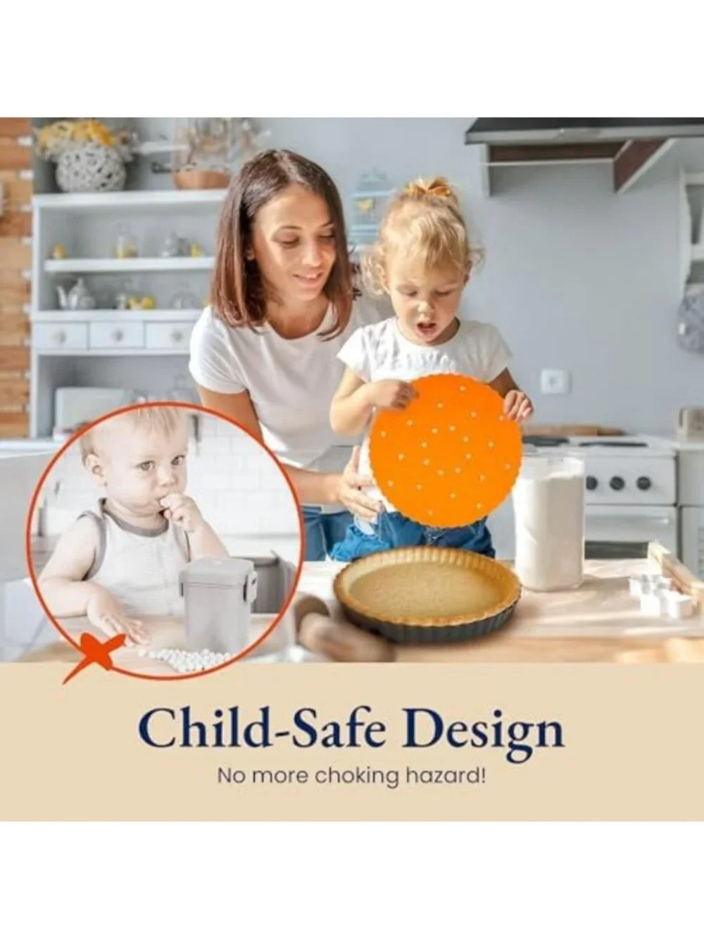 9-Inch Removable Bottom Tart Pan Set with Silicone Crust Shaper & Pie Weights